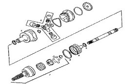 GMC Motorhome drive and axle parts